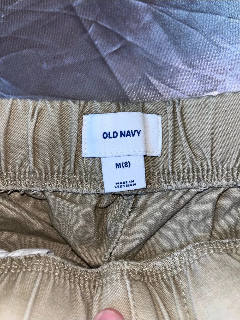 Old Navy Olive Drawstring Pull-On Kids Shorts